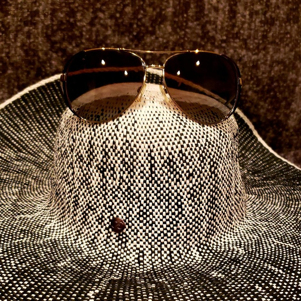 Michael Kors Gold 'Chelsea' Aviator Sunglasses